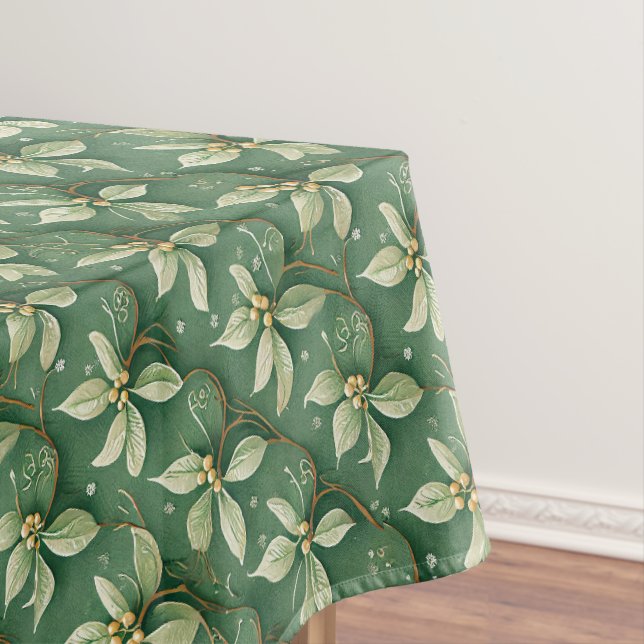 Holiday White Poinsettia Tischdecke (Beispiel)