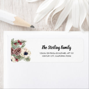Holiday Winter Floral Pfefferminz
