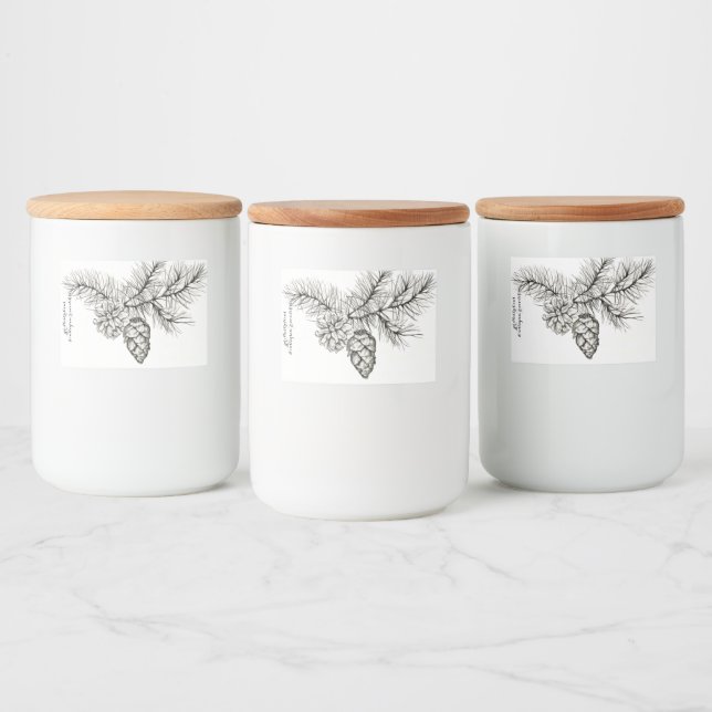 Holiday & Winter label for candle, bottle, jar  Lebensmitteletikett (Flaschen)