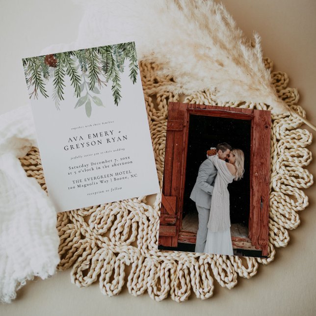 Holiday Winter Wedding Invitation Einladung (Von Creator hochgeladen)