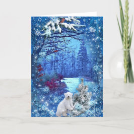 Holiday Winter Wonderland Dankeskarte
