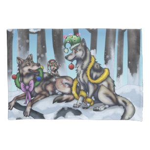 Holiday Wolves Kissenbezug