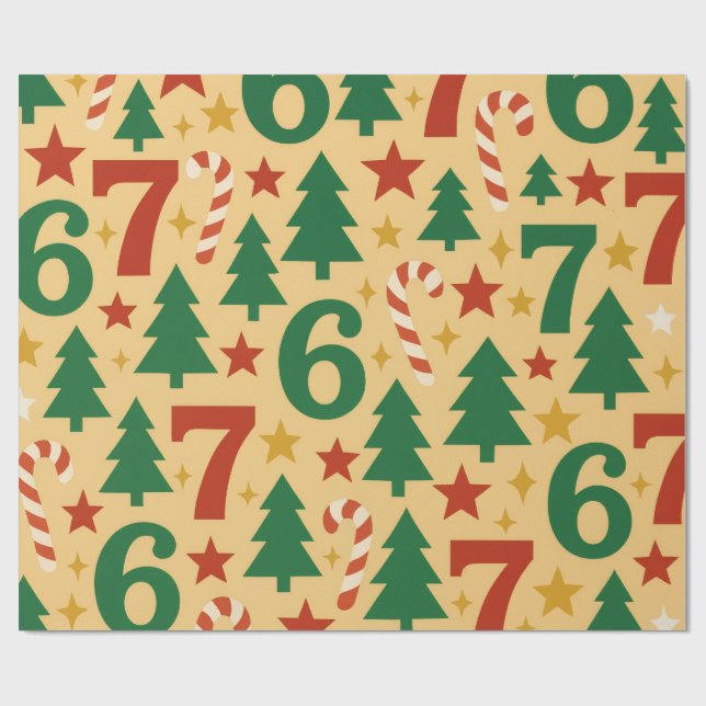 Holiday Wrapping Paper Geschenkpapier (Flach)