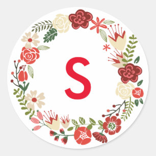 Holiday Wreath   Aufkleber für den Urlaub