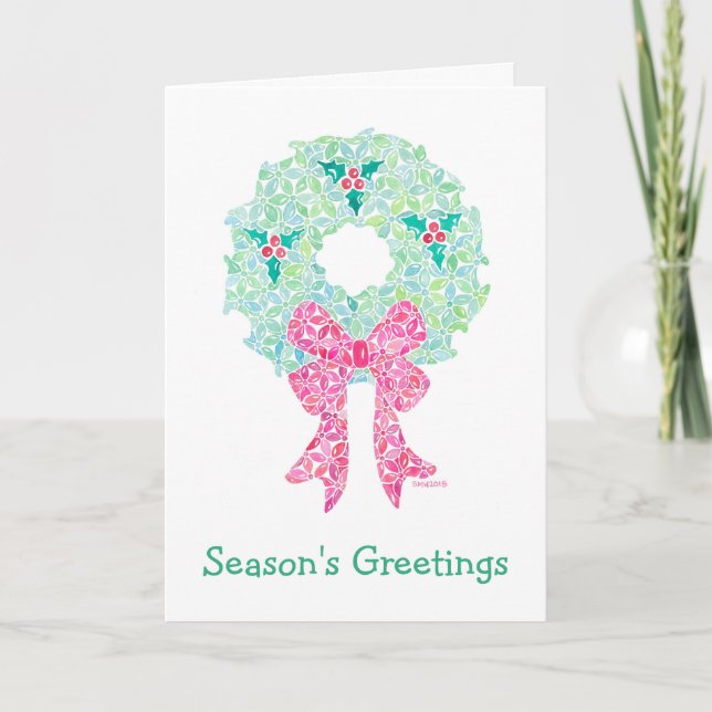 Holiday Wreath Card: Sue Weidlich Karte (Vorderseite)