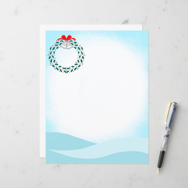 Holiday Wreath Design (Vorderseite/Rückseite Beispiel)