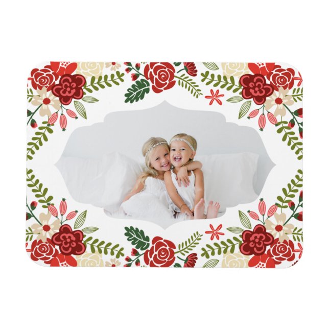 Holiday Wreath | Holiday Magnet (Horizontal)