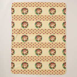 Holiday Wreath Knit Sherpadecke