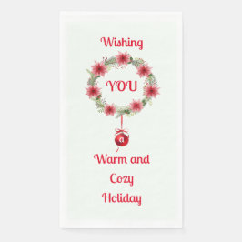 Holiday Wreath Paper Guest Tower Serviette