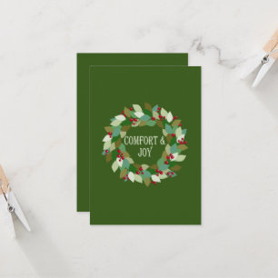 Holiday Wreath Red Berries und Blätter