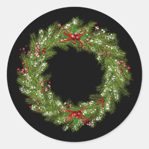 Holiday Wreath Stickers