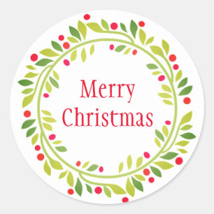 Holiday Wreath Stickers