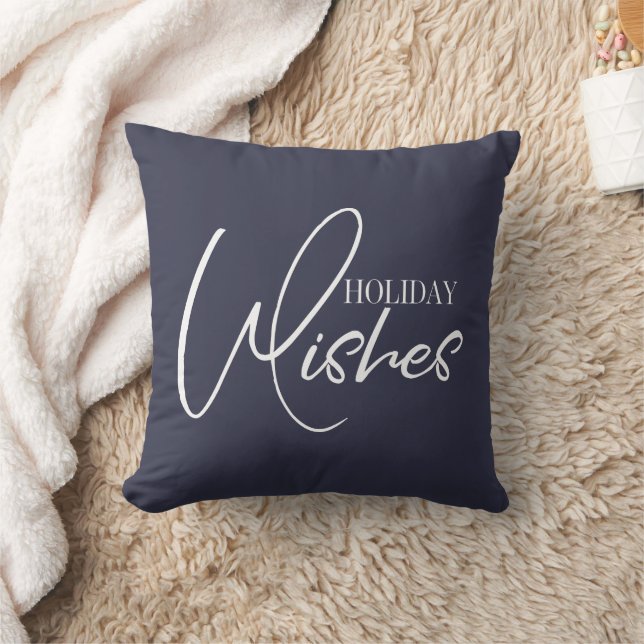 Holiday wünscht Christmas Throw Kissen (Decke)