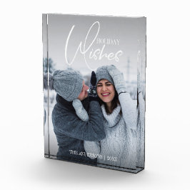 Holiday wünscht Weihnachts-Foto Block