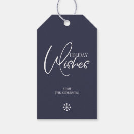Holiday wünscht Weihnachtsgeschenk Tag Geschenkanhänger