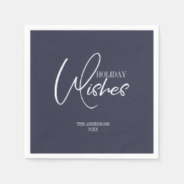 Holiday wünscht Weihnachtspapier Napkin Serviette