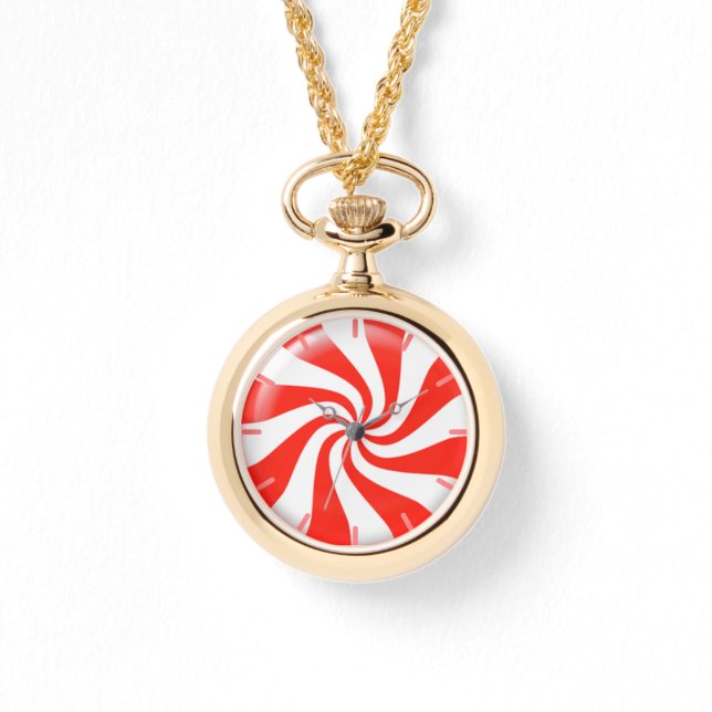 Holidays Minze Candy Custom Armbanduhr (Vorderseite)
