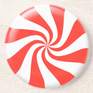 Holidays Minze Candy Custom Getränkeuntersetzer