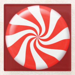 Holidays Minze Candy Custom Glasuntersetzer