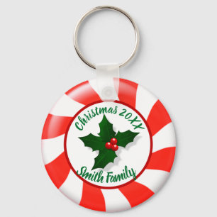 Holidays Minze Candy Custom Schlüsselanhänger