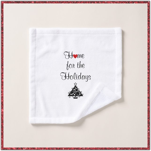 Holidays Red Heart & Tree Wash Tuch (Von Creator hochgeladen)