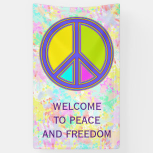 holiES - buntes FRIEDENSzeichen + Ihre Ideen Banner