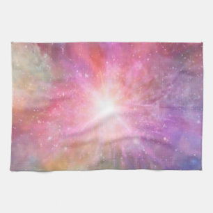 holiES - farbenfrohe Universum-Puderwolken Geschirrtuch