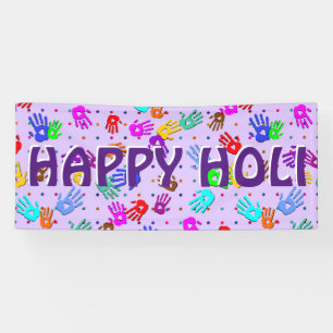 holiES - Hände Punkte farbiges Muster 1 Banner