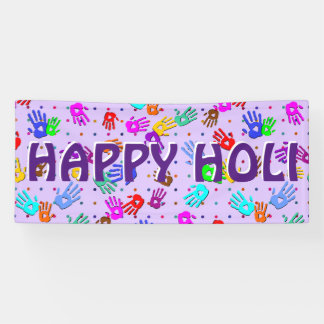 holiES - Hände Punkte farbiges Muster 1 Banner
