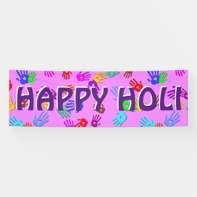 holiES - händfarbenes Muster 1 + Ihr Backgr. Banner (Horizontal)