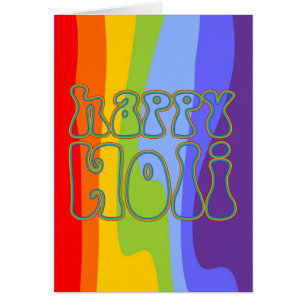 holiES - HAPPY HOLI hat einfach Kontur 1 gefärbt