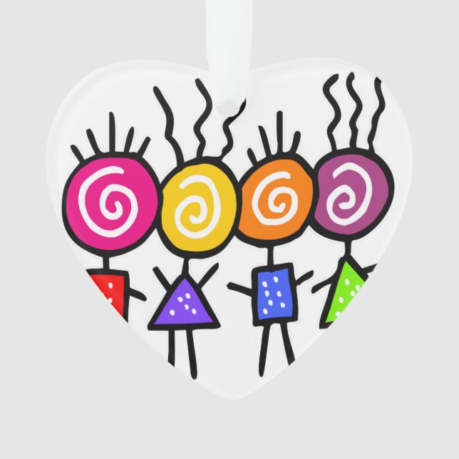 holiES - HOLI BEST FREUNDE + Ihre Ideen Ornament (Vorderseite)
