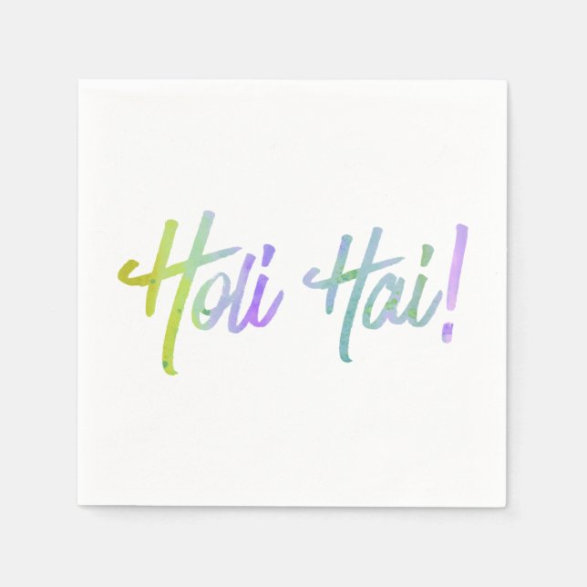 holiES - HOLI HAI grunge pastel 1 Serviette (Vorderseite)