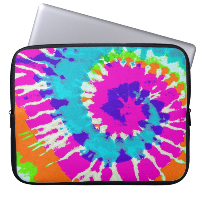 holiES - Power Spiral Batik Style Laptopschutzhülle (Vorderseite)