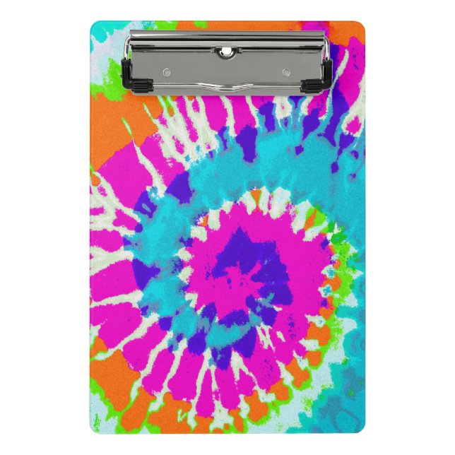 holiES - Power Spiral Batik Style Mini Klemmbrett (Vorderseite)