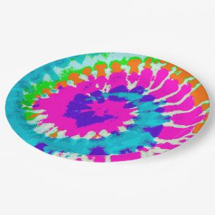 holiES - Power Spiral Batik Style Pappteller