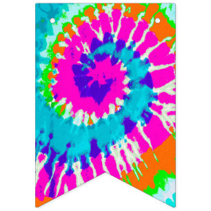 holiES - Power Spiral Batik Style Wimpelkette
