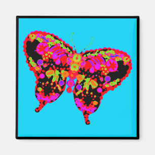 holiES - Psychedelische Schmetterlinge Mosaik Magnet