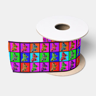 holiES - Psychedelische Schmetterlinge Mosaik Satinband