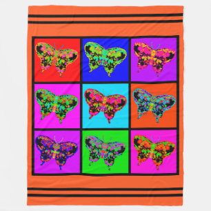 holiES - Psychedelische Schmetterlinge Mosaik / St Fleecedecke