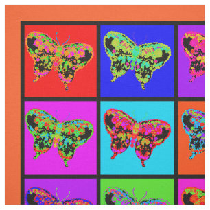 holiES - Psychedelische Schmetterlinge Mosaik Stoff