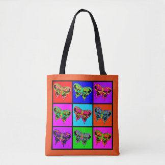 holiES - Psychedelische Schmetterlinge Mosaik Tasche