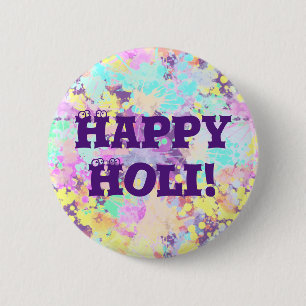 holiES - Splashes nahtlose Muster Pastell 1 Button