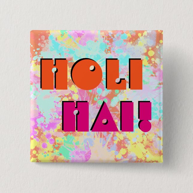 holiES - Splashes nahtlose Muster Pastell 1 Button (Vorderseite)