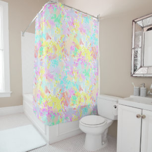 holiES - Splashes nahtlose Muster Pastell 1 Duschvorhang