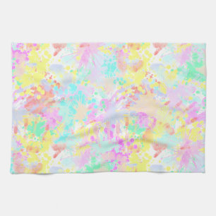 holiES - Splashes nahtlose Muster Pastell 1 Geschirrtuch