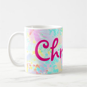 holiES - Splashes nahtlose Muster Pastell 1 Kaffeetasse