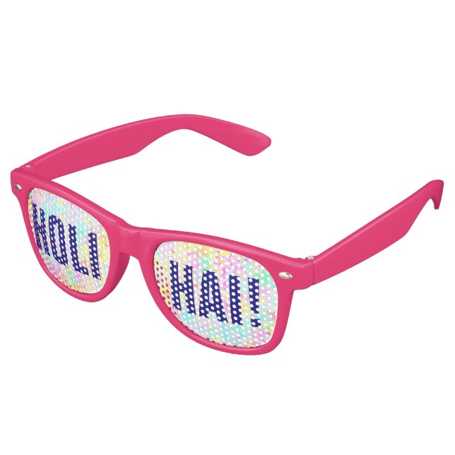 holiES - Splashes nahtlose Muster Pastell 1 Partybrille (Schrägansicht)