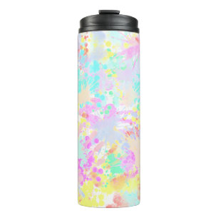 holiES - Splashes nahtlose Muster Pastell 1 Thermosbecher