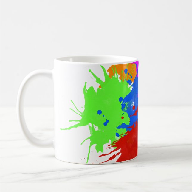 holiES - Splashes rund 2 + Ihre Ideen Kaffeetasse (Links)